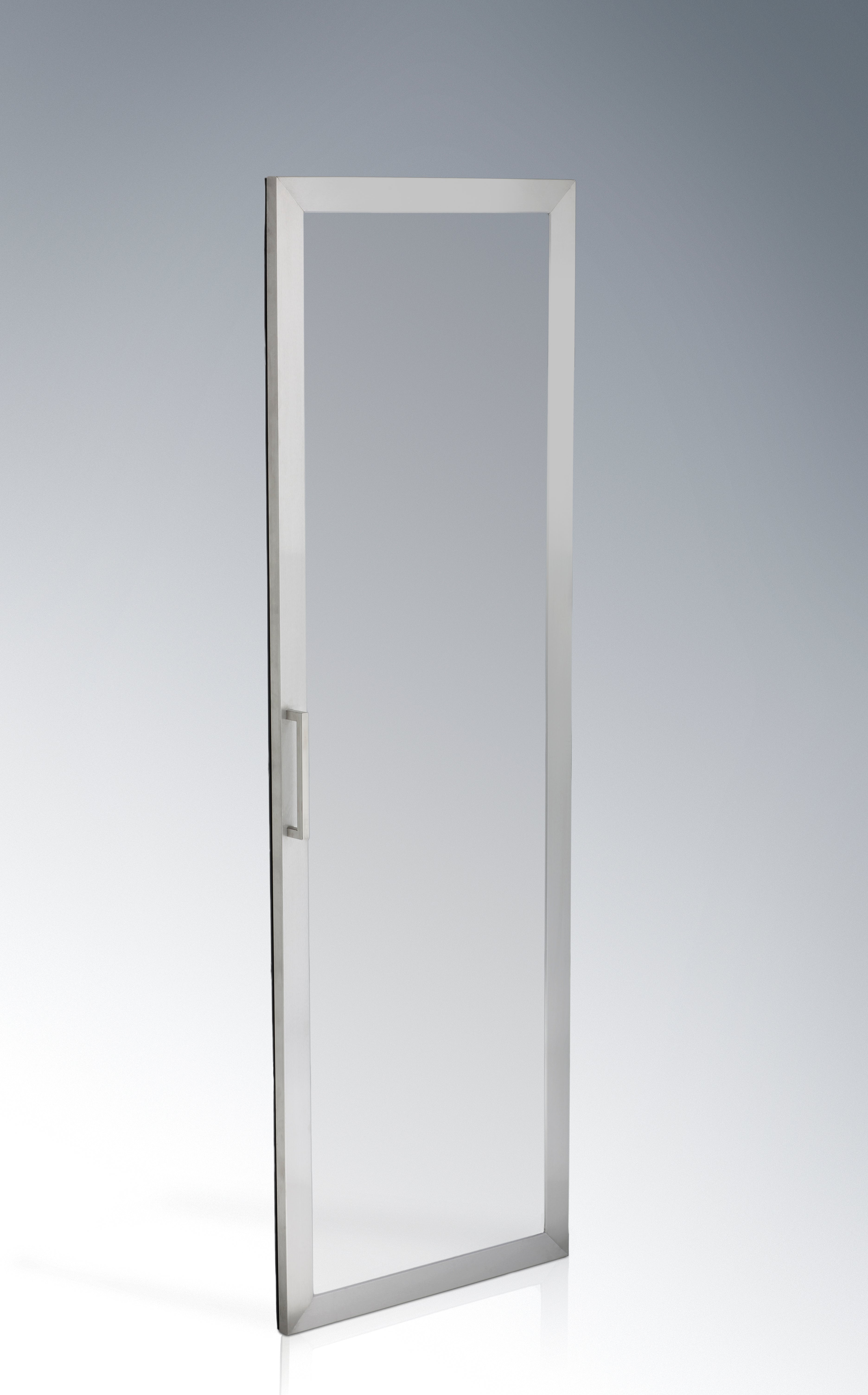 D-190 Glass door Grey surface-mounted 630x1900