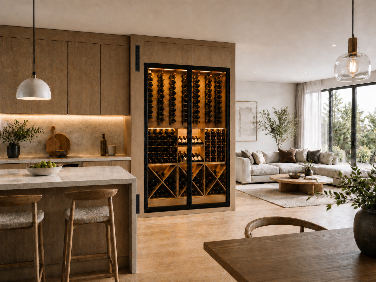 Wine wall Slim line 600 Medium