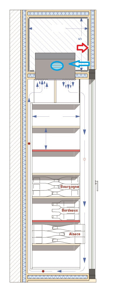 WineMaster WINEARM15X Ceiling mounted - up to 15m3