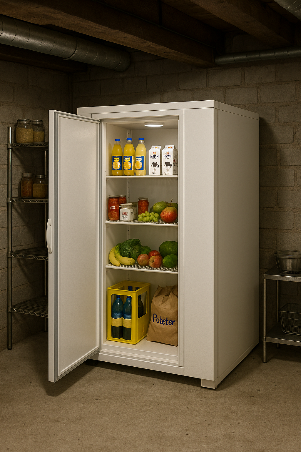 Standard cold room 3 can be integrated with furniture front